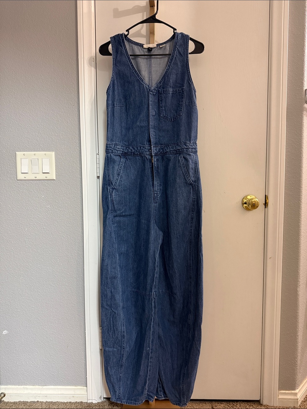 Universal Thread Light Blue Denim Jumpsuit
